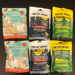 Swype Wipes Face & Body Cleansing Wipes Set (Detoxifying + Eucalyptus
